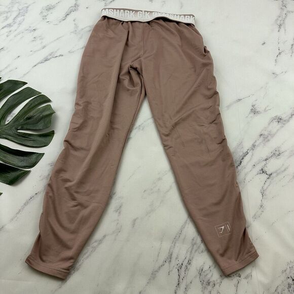 Gymshark Womens Recess Jogger Pants Size M Pink White Fold Over Waist - Picture 5 of 7